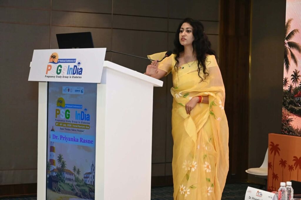 Dr. Priyanka Rasne at PSG India 2026 – 8th National Conference on Diabetes in Pregnancy